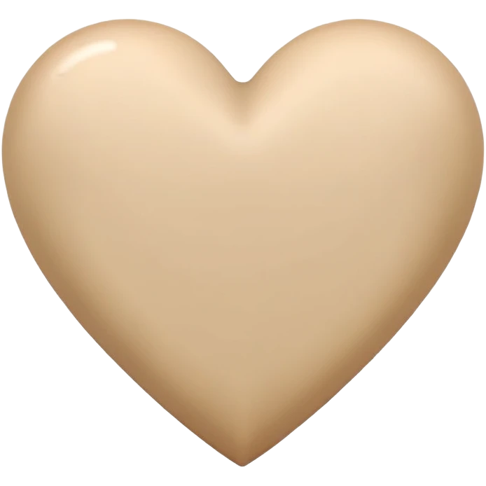 Heart beige emoji