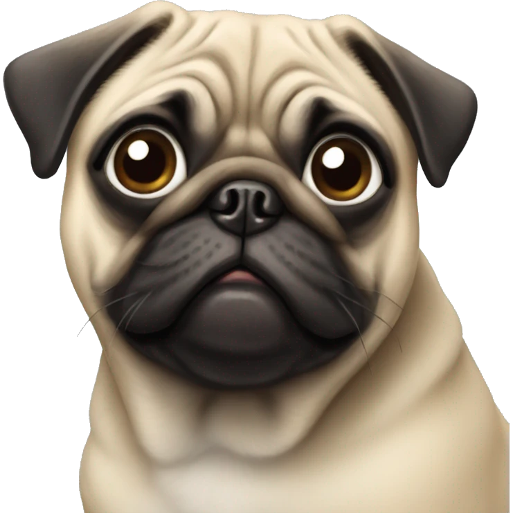 Pug dog  emoji
