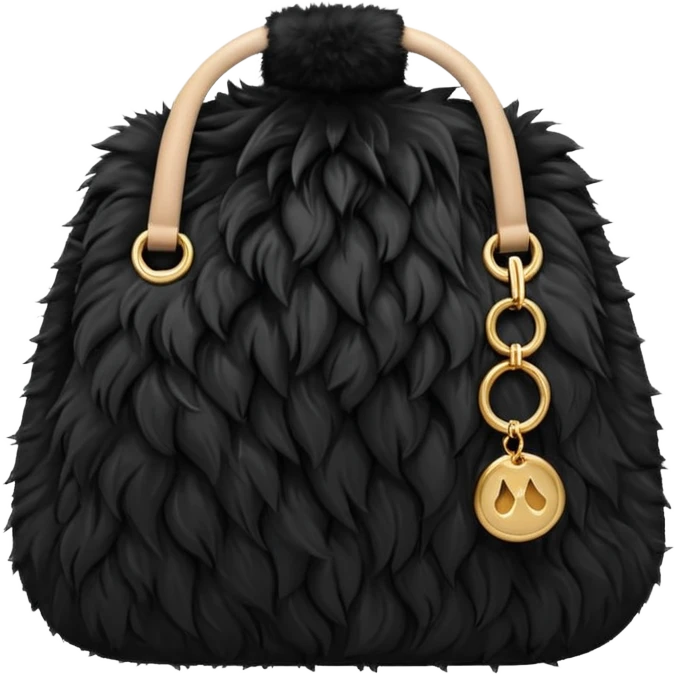 black fur bag emoji
