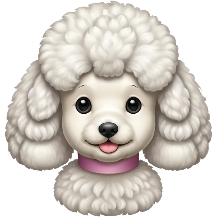 caniche blanco peluqueria canina emoji
