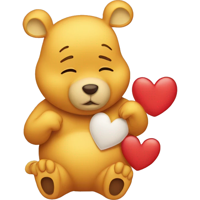 I love you more than pooh loves honey  emoji
