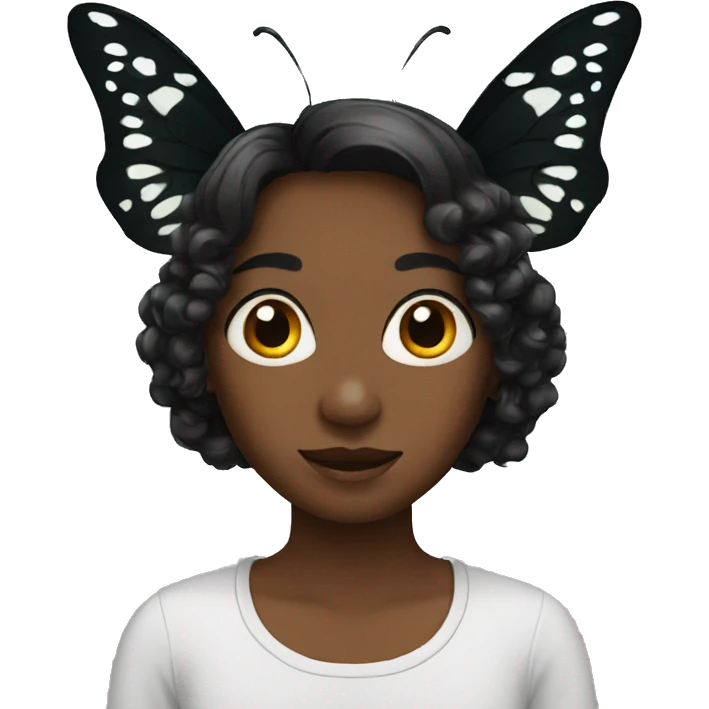 Black butterfly emoji