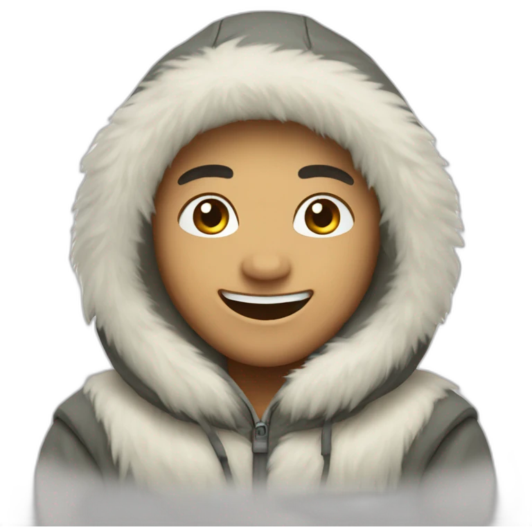Eskimo happy  emoji