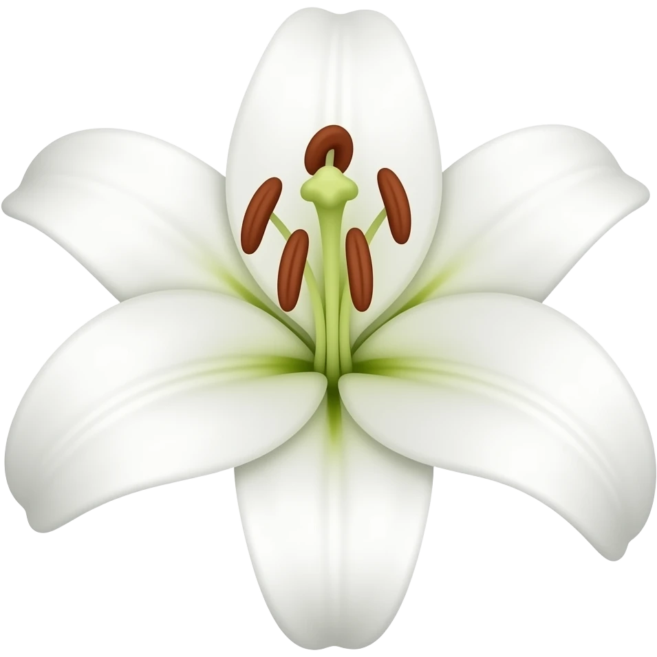 white lily emoji
