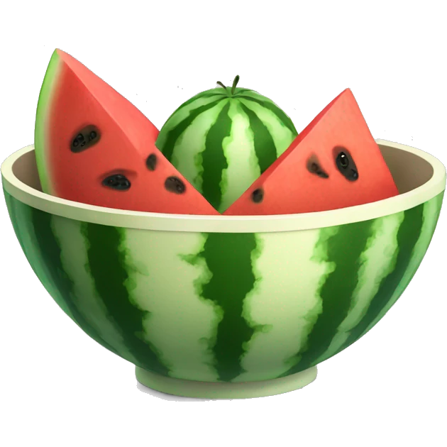 Bowl with watermelon  emoji