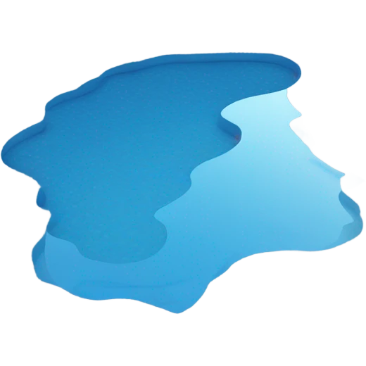 blue beautiful puddle emoji