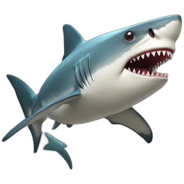 brains shark emoji