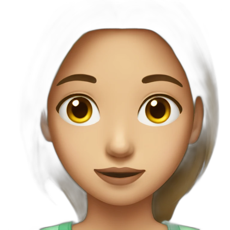 girl with patch on the chin emoji