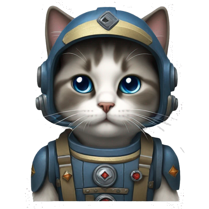 ragdoll cat spacemarine emoji