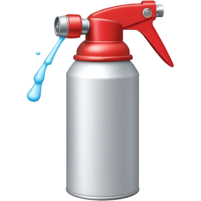 foam spray can object icon, aerosol can with foam coming out, shiny metal + plastic cap, 3D cartoon, mobile game icon style, centered, clean background, no text, no watermark
 emoji