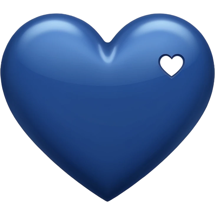 Navy blue heart emoji
