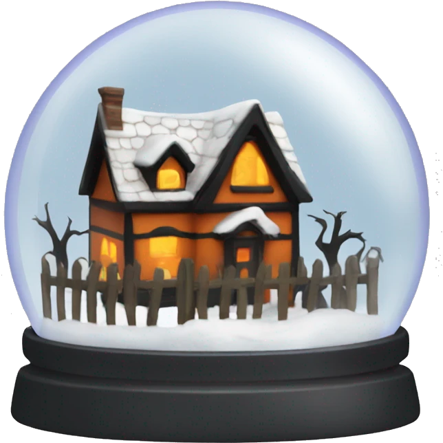halloween snow globe, house, no background emoji