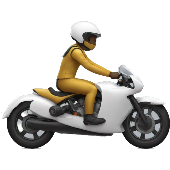 3 wheel streamline bike rider emoji