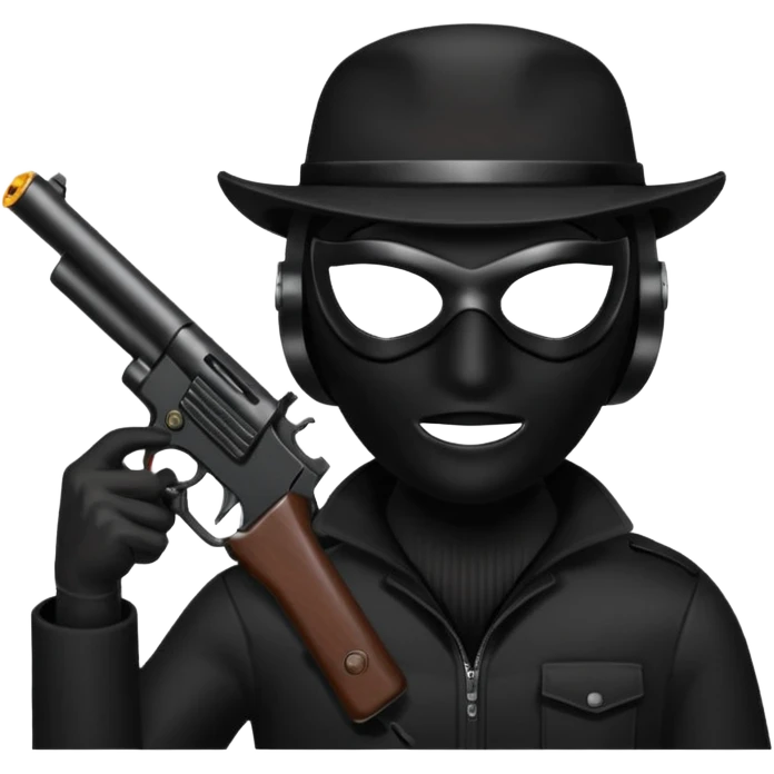 Black robber  emoji