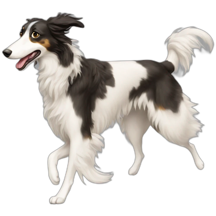 running borzoi emoji