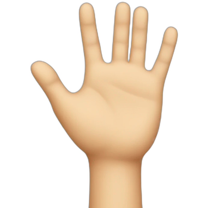hand that says no emoji