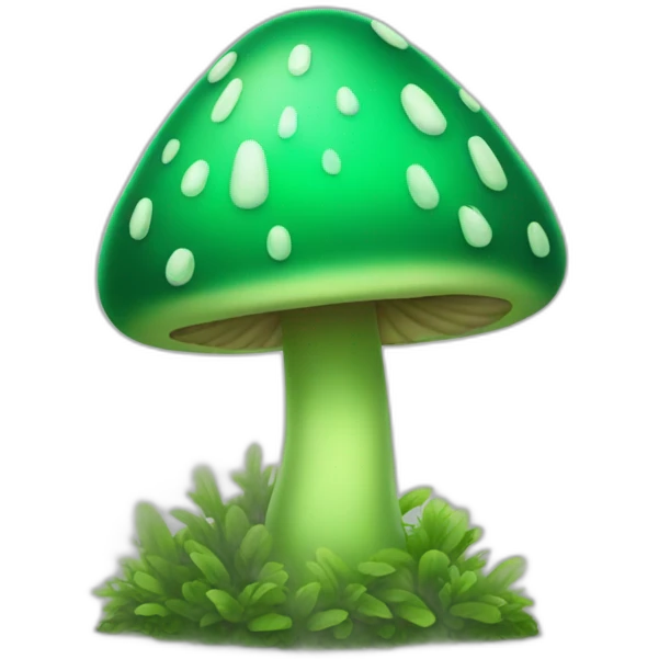 green mushroom emoji