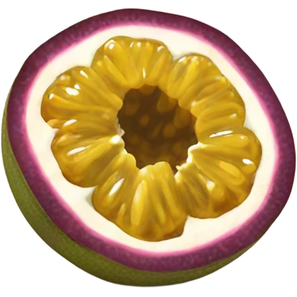 Passionfruit opened  emoji