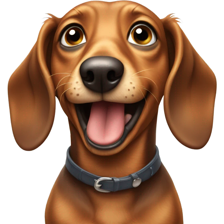 Mad wiener dog emoji