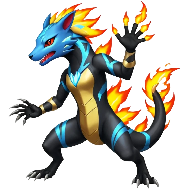Zeraora-Salandit-fusion emoji