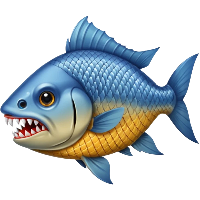Piranha from Amazon River emoji