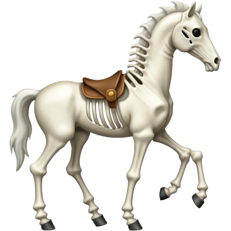 Skeleton horse emoji