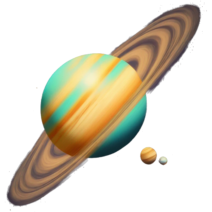 Vintage Planets comet streak motion blur emoji