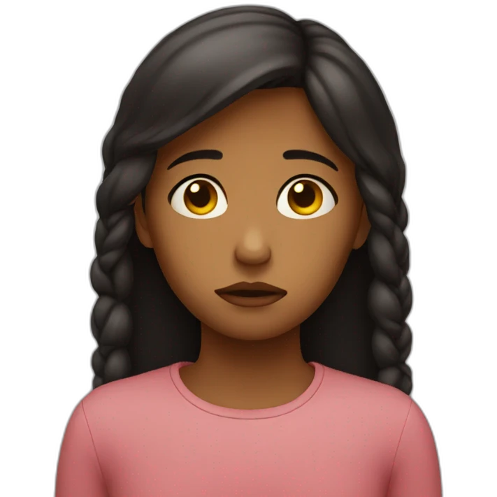 sad girl emoji