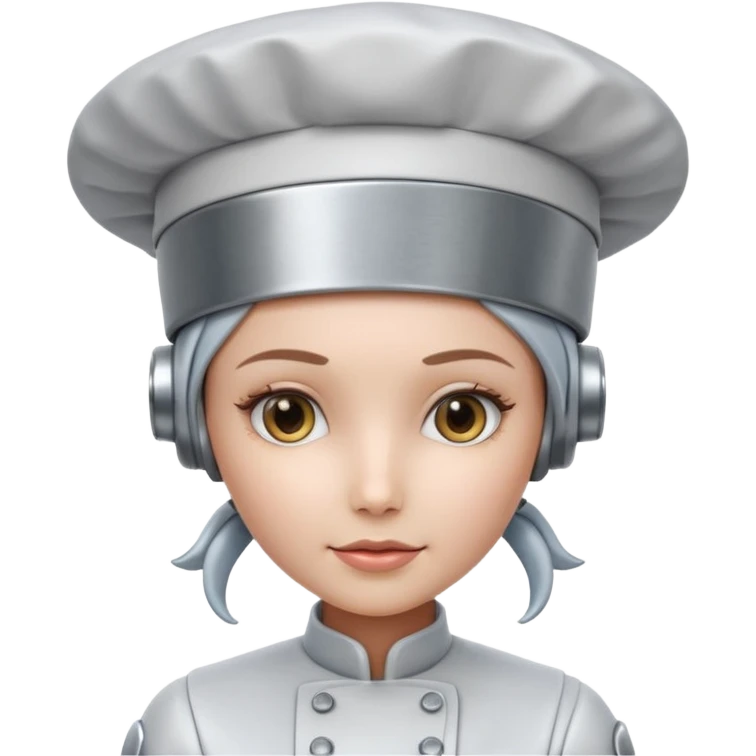female robot chef emoji