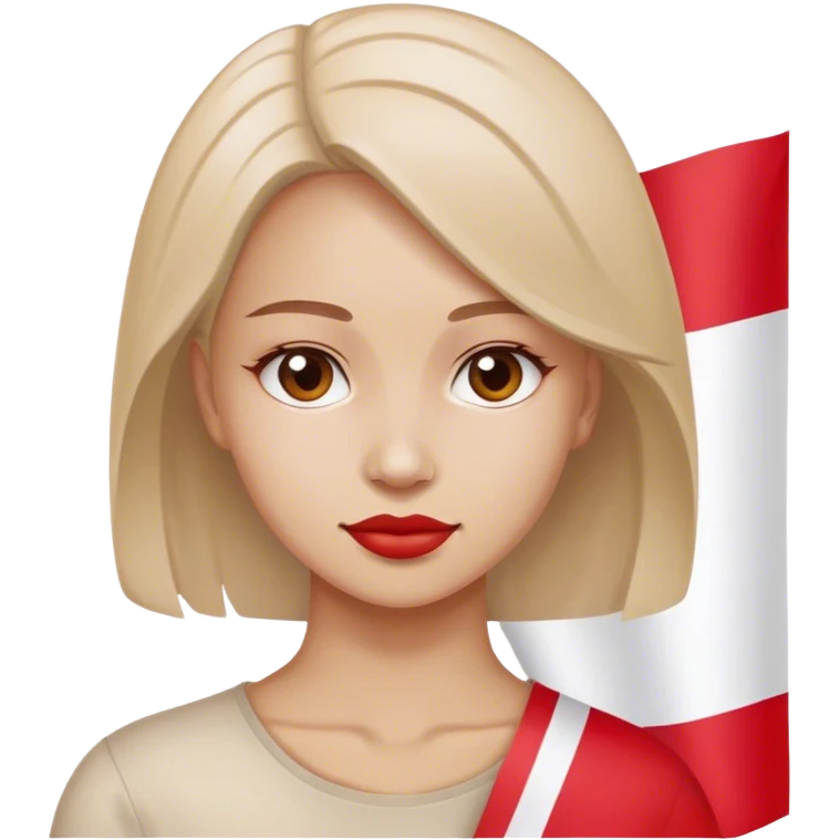 woman with poland flag emoji