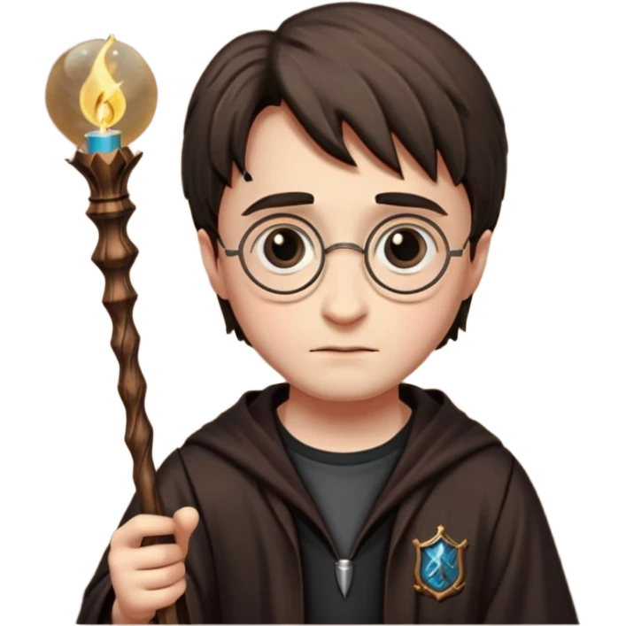 Harry Potter magical wand no kristal and sade emoji