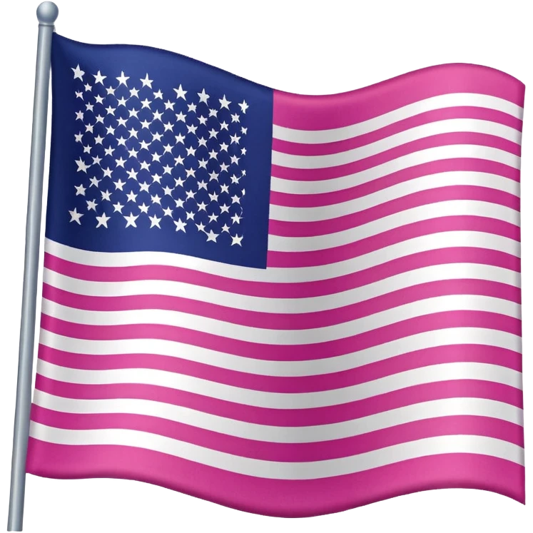 pink american flag emoji