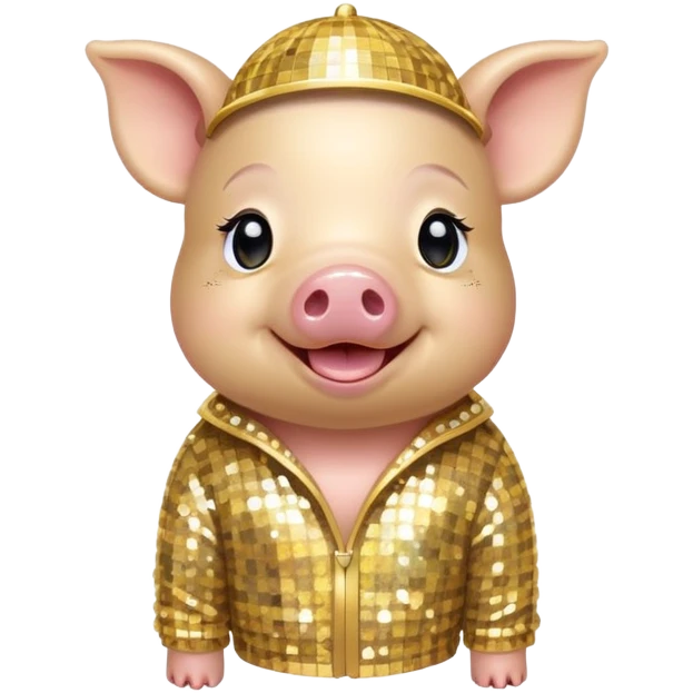 Disco micro pig  emoji