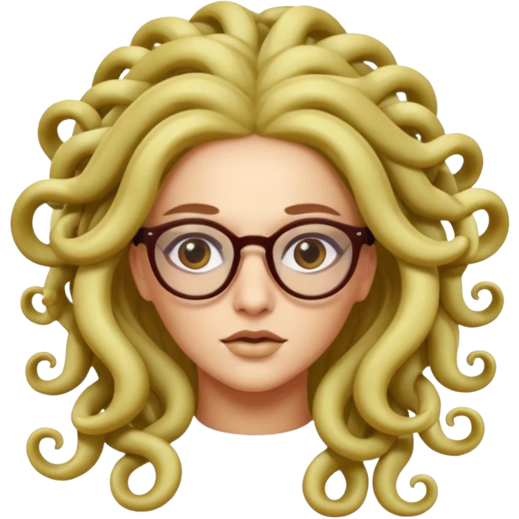 Medusa Versace with glasses  emoji