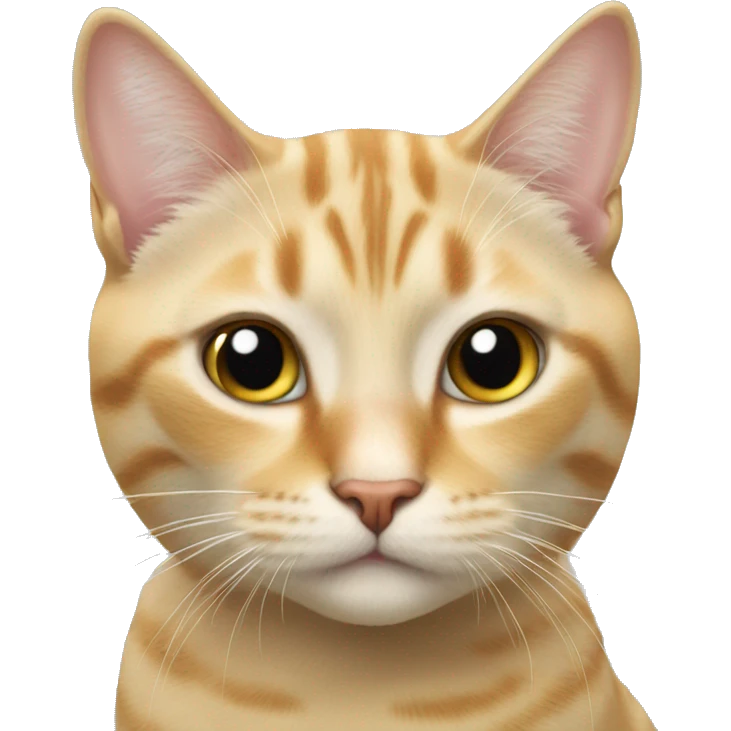 Cat makes a photo on iPhone  emoji