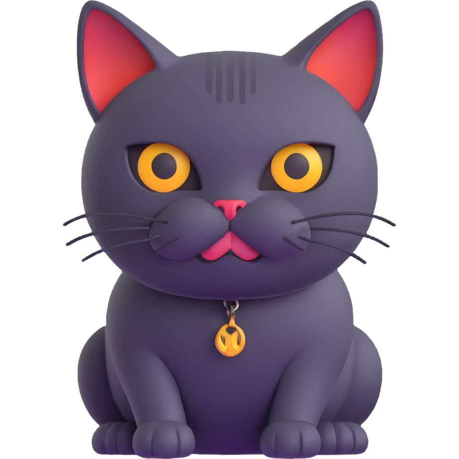 evil British cat emoji
