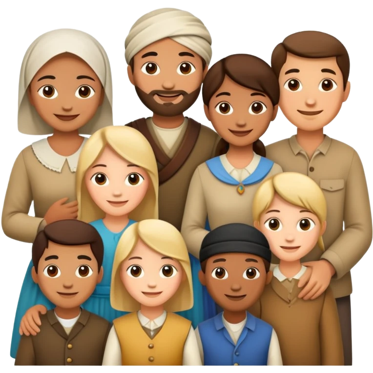 peasants big family emoji
