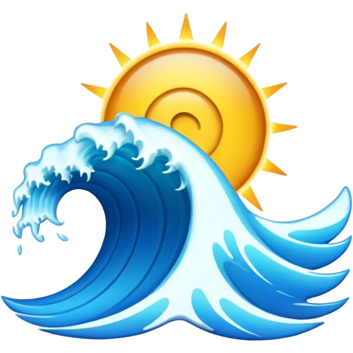state surge emoji showing a wave of energy emoji