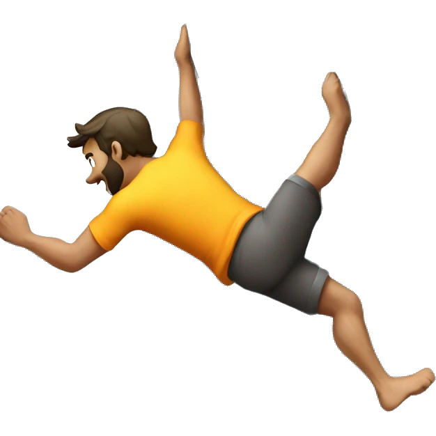 bouldering guy climbing to the indoor mountain emoji
