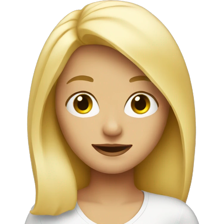 blonde girl emoji