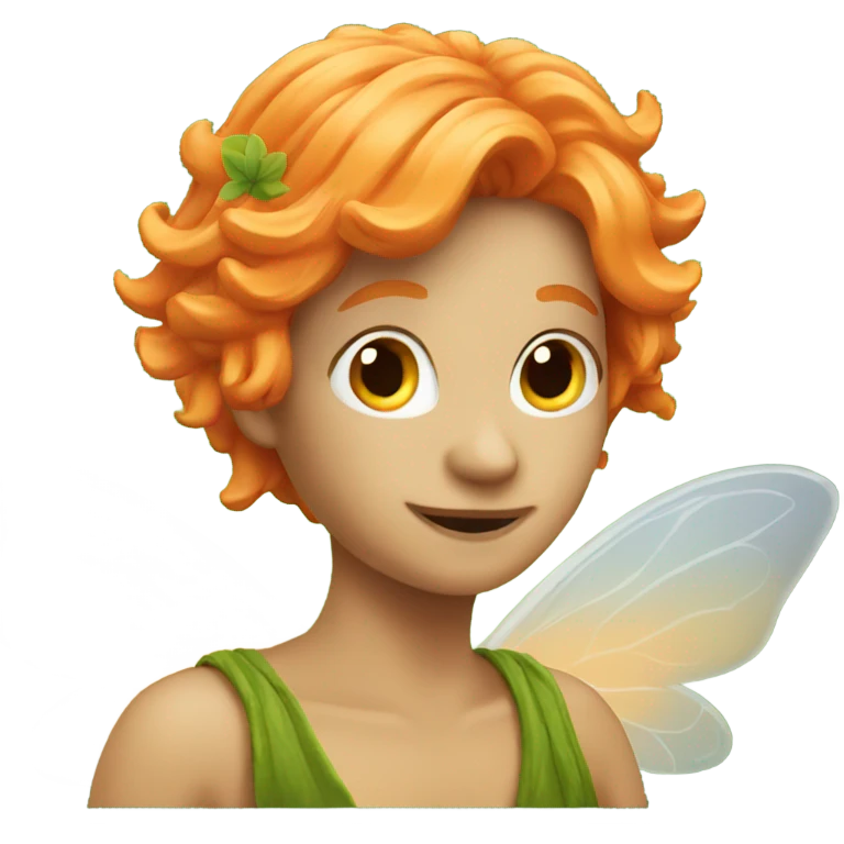 orange haired fairy emoji