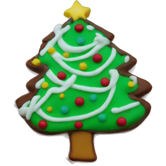 Little Debbie Christmas tree snack cake bow  emoji
