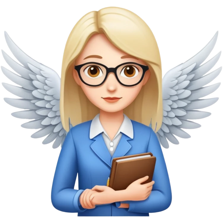 teacher with wings emoji