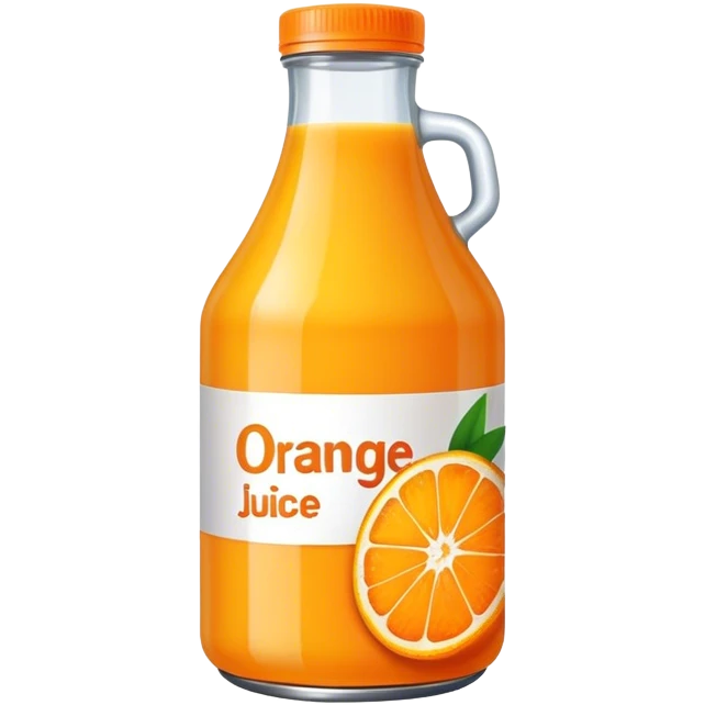 Orange juice bottle emoji