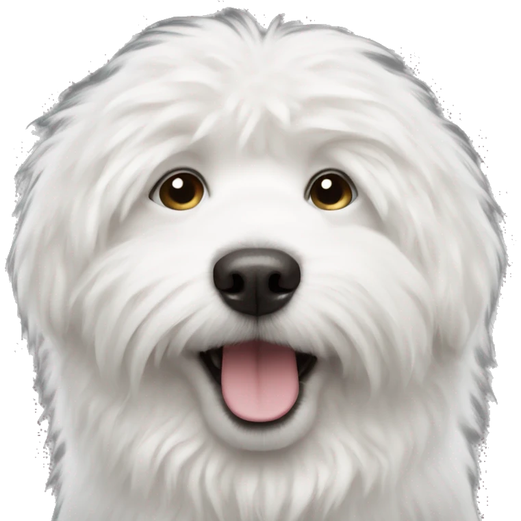 White fluffy dog emoji