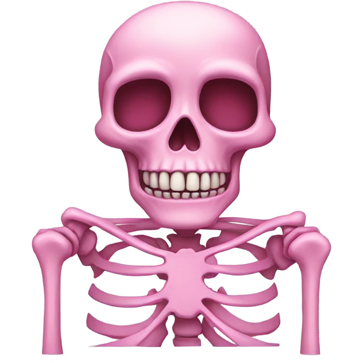 Pink skeleton  emoji