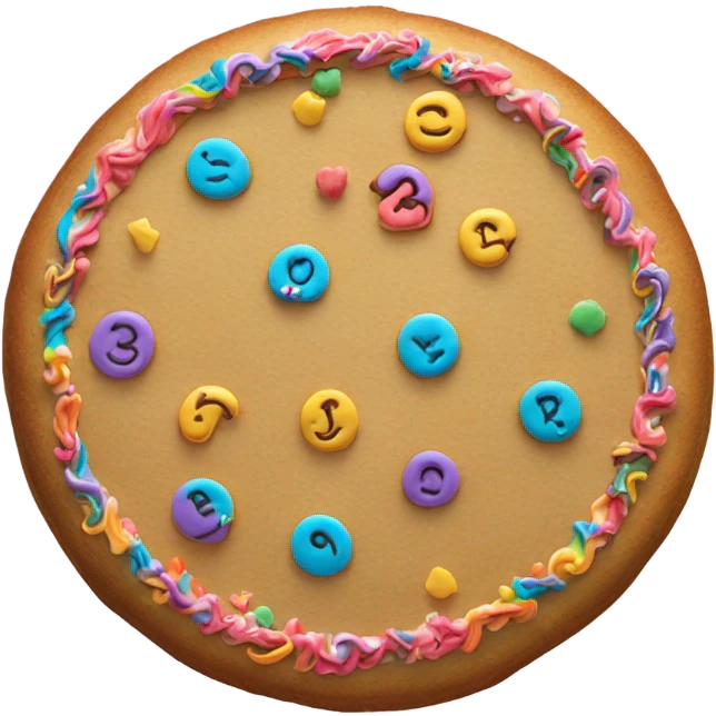 Cookie cake emoji