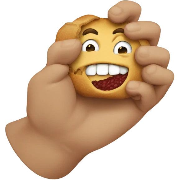 Don’t bite the hand that feeds you emoji