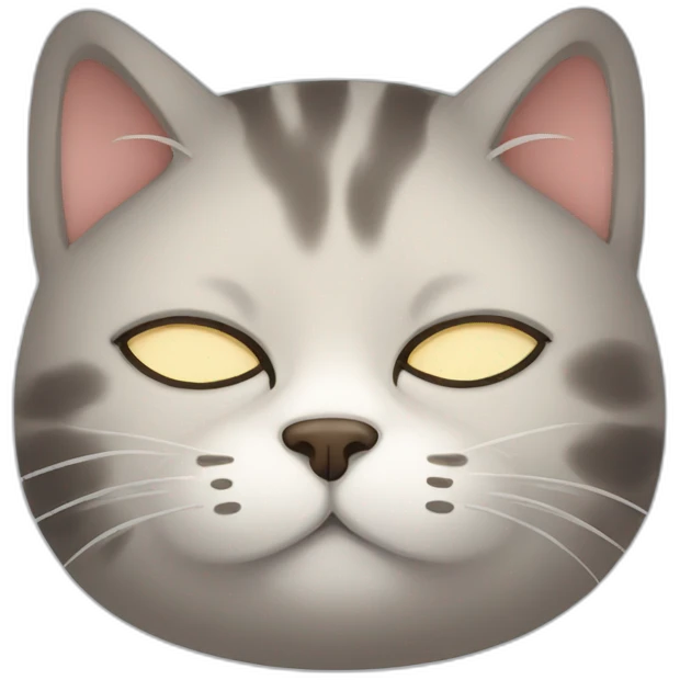 Sleepy cat emoji