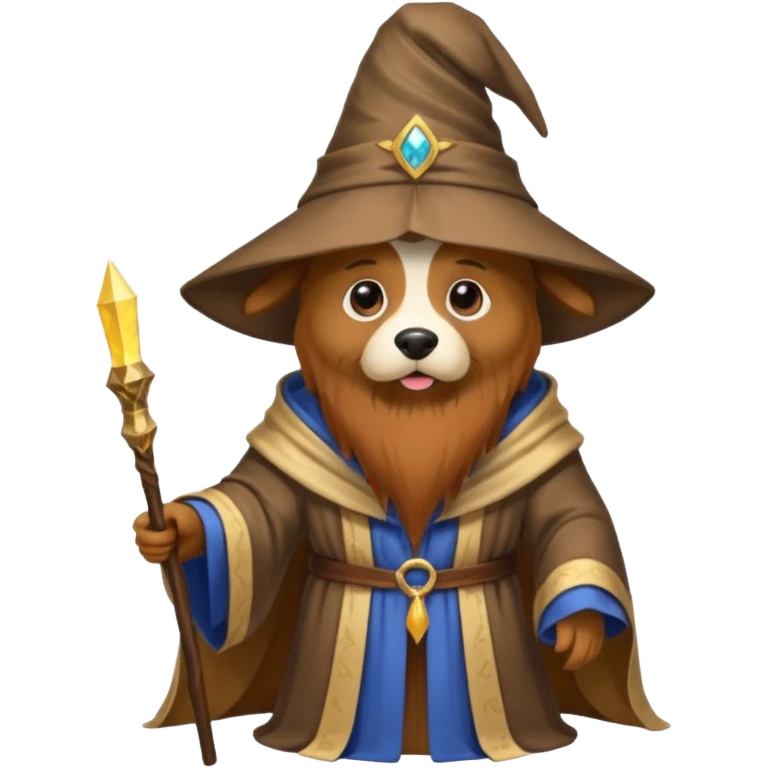 Dog wizard emoji